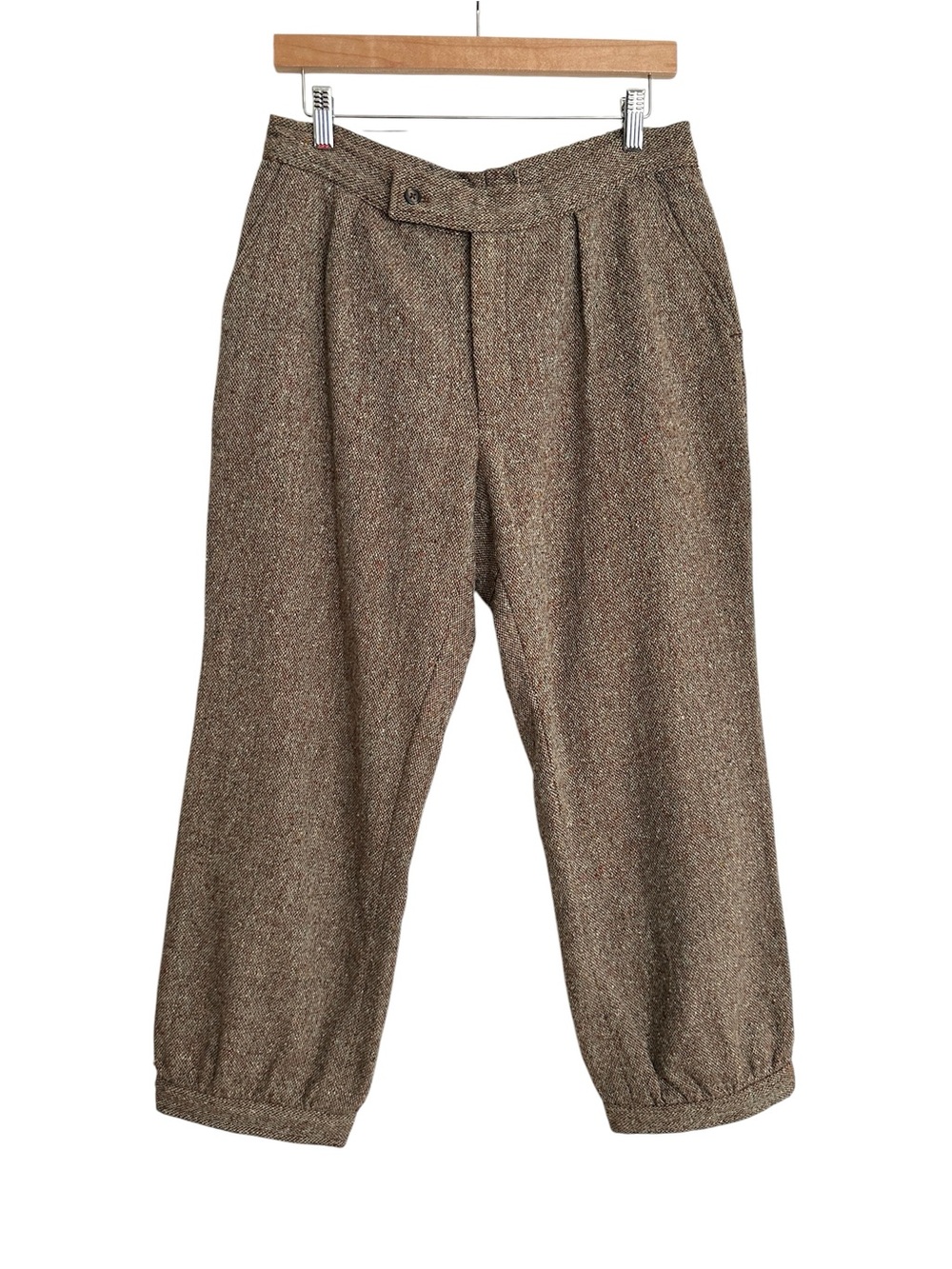 Vintage 50s Wool Tweed Knickerbocker Plus Fours Golf Pants Talon Zip 30 Waist